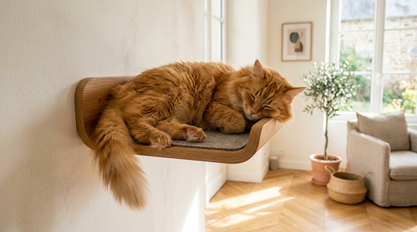 « Mon chat ne dormait plus toute la journée » : ce que j’ai fixé sur mes murs a transformé son quotidien